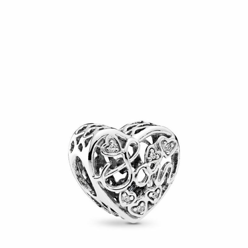 Pandora Mother & Son Bond Charm - Sterling Silver/Cubic Zirconia - Canada | WL7930CD